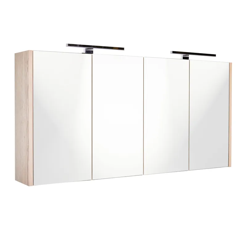 Uitverkoop Best-design "happy-halifax" mdf spiegelkast + 2 x verlichting 120x60cm