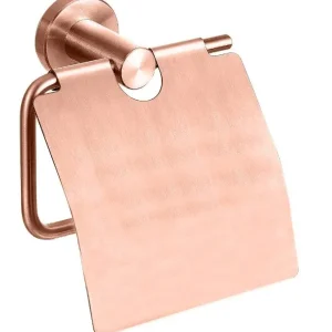 Best-design "lyon" toiletrolhouder met klep ros?-mat-goud Nu Kopen