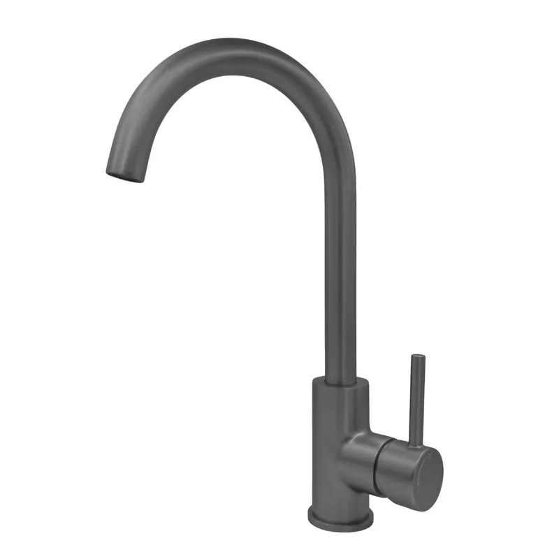 Direct Beschikbaar Best-design "moya-son" keukenmengkraan met drb.uitloop & cold start functie h=34 cm gunmetal