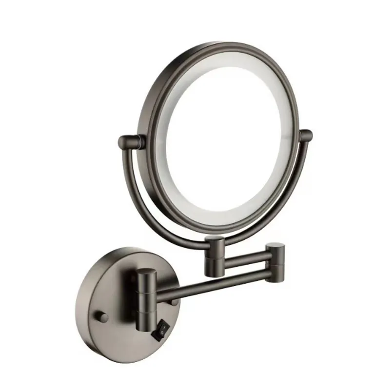 Best-design "moya-steiner" wand cosmeticaspiegel incl. led verlichting gunmetal Beste Prijs