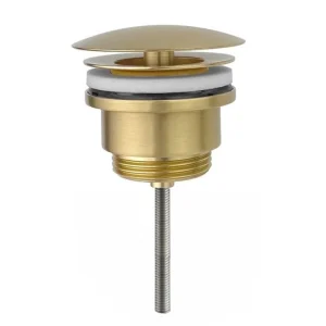 Express Levering Best-design "nancy" low fontein afvoer plug 5/4" mat-goud