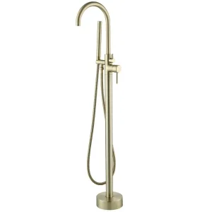 Superprijs Best-design "nancy" vrijstaande badkraan h=119 cm mat-goud