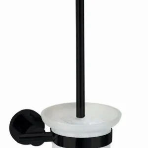 Best-design "nero" wand toiletborstelhouder mat-zwart Express Levering