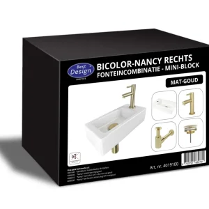 Best-design "one pack" fonteincombinatie "bicolor-nancy" mini-block rechts Populair