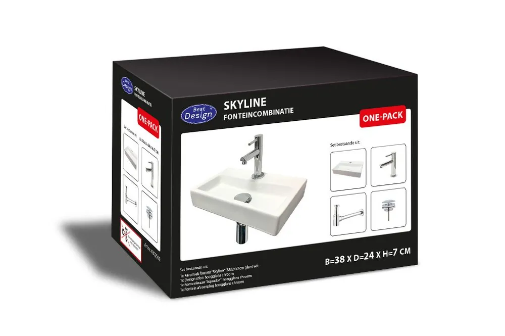 Merkproduct Best-design "one pack" fonteincombinatie "skyline"