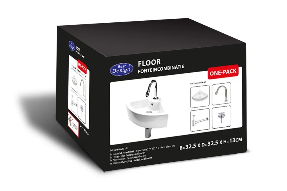 Exclusieve Aanbieding Best-design "one pack" hoek fonteincombinatie "floor"