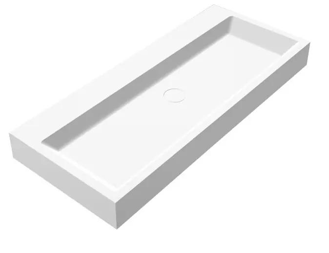 Best-design "opera-100" wastafel "just-solid" 100x42x10cm Goedkoop