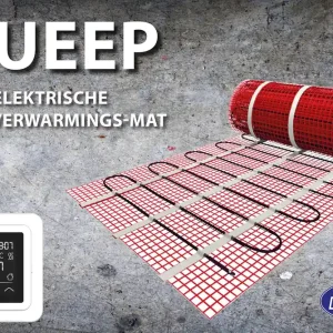 Merkproduct Best-design "queep" elektrische vloerverwarmings-mat 9.0 m2