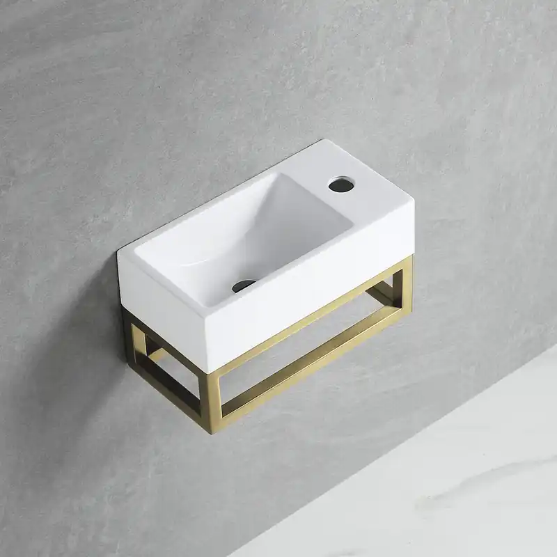 Best-design "r-line nancy" fontein l&r met kraangat inclusief mat-goud frame Shop Nu