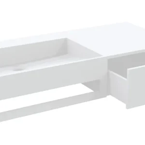 Best-design "spring" wastafel + lade "just-solid" 90x40x17cm Gereduceerde Prijs