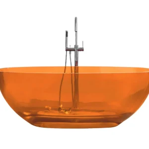 Best-design color "transpa-orange" vrijstaand bad 170 x 78 x 56 cm Dagaanbieding