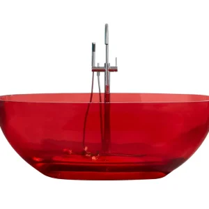 Best-design color "transpa-red" vrijstaand bad 170x78x56cm Nu Kopen