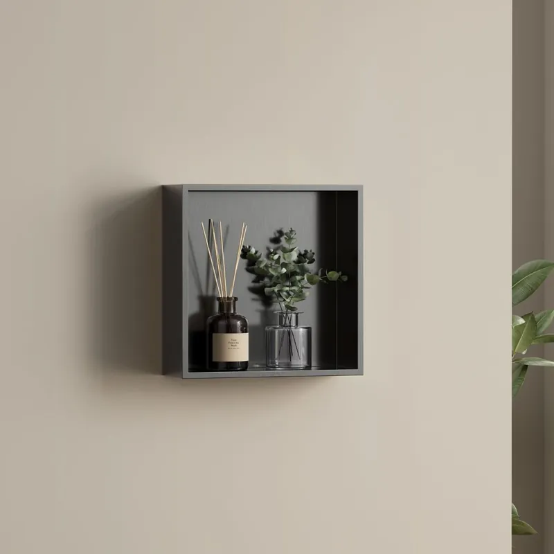 Direct Verzonden Best-design moya "logy" opbouwnis 30x30x8cm gunmetal
