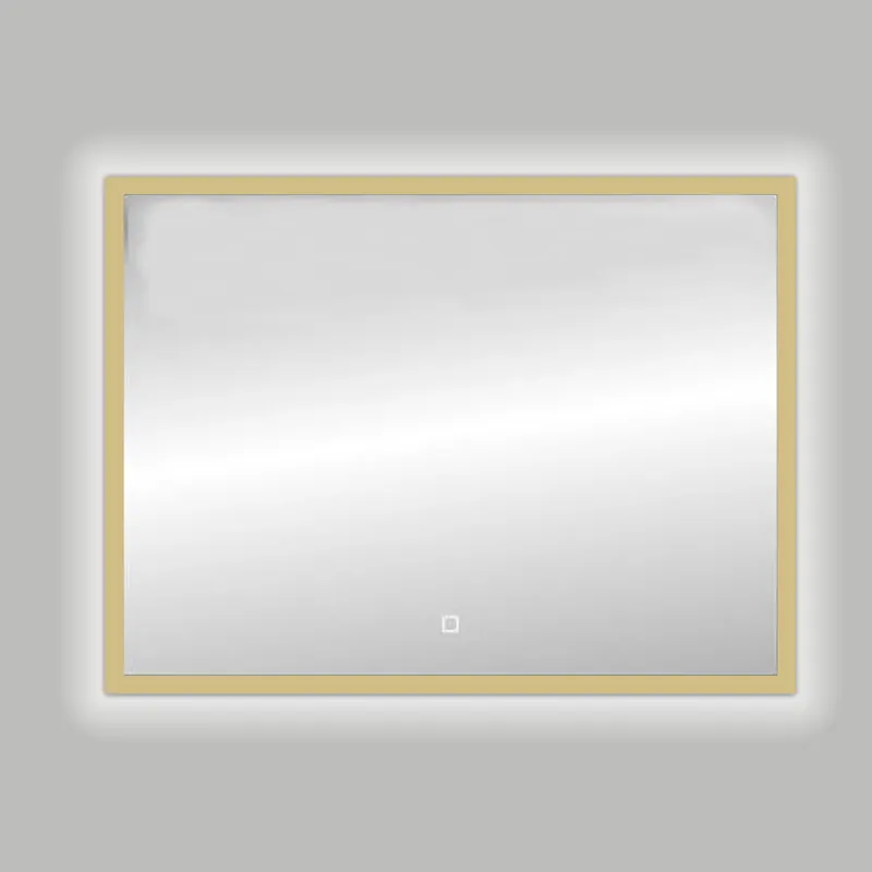 Aanbieding Best-design nancy "isola" led spiegel b=100cm x h=80cm mat-goud