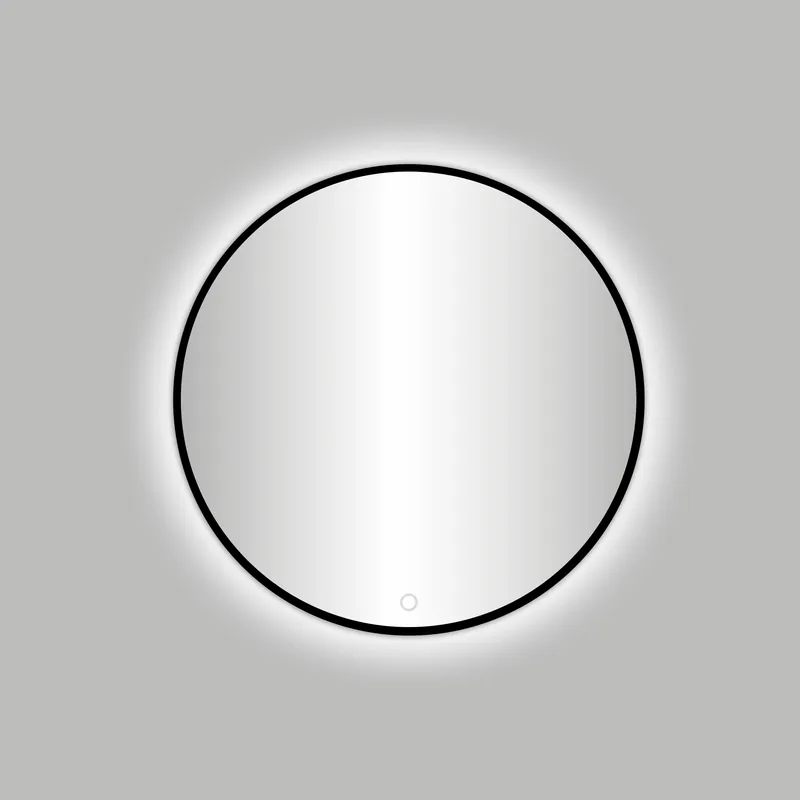 Betrouwbaar Best-design nero "veneti?" ronde spiegel incl.led verlichting diameter 80cm mat-zwart