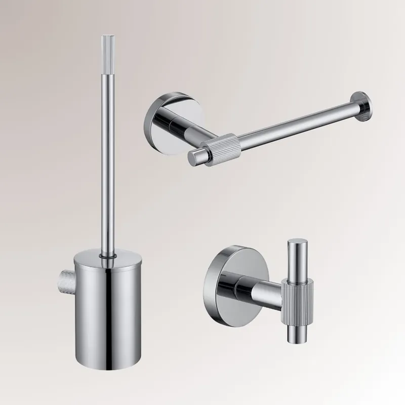 Tijdelijk Beschikbaar Best-design one-pack "high-end chrome" toilet accessoires set chroom