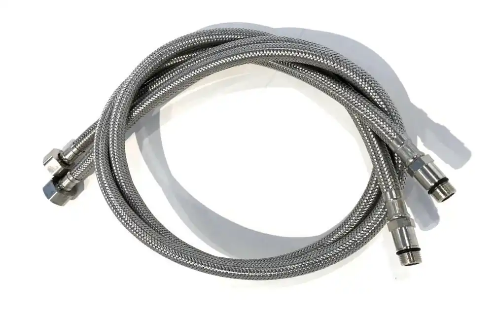 Best-design paar flexibele aansluitslangen 800 mm x 1/2" tbv. vrijstaande badkranen Op = Op