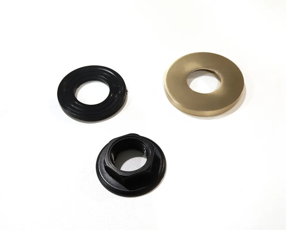 Best-design rozet + wartel 1/2" tbv. fonteinkraan mat-goud Aanbieding