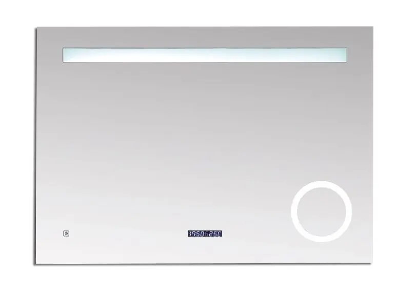 Must-Have Best-design spiegel "linet" incl. klok & vergroting b=100 x h=70cm