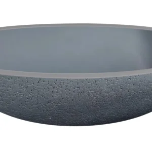 Best-design waskom "craquel?-stone" lava-grijs ovaal "just-solid" 52 cm Bestseller