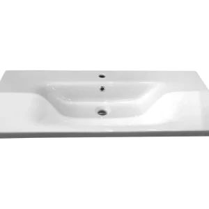 Best-design wastafel 80 cm tbv meubel "quick" met kraangat Hoge Kwaliteit