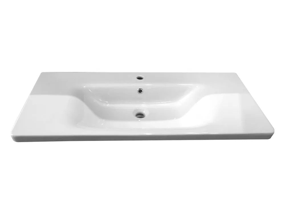 Best-design wastafel 80 cm tbv meubel "quick" met kraangat Hoge Kwaliteit