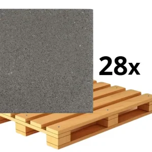 Express Levering Buitentegels beton grijs 60x60x3,9 cm (pallet a 28 stuks)