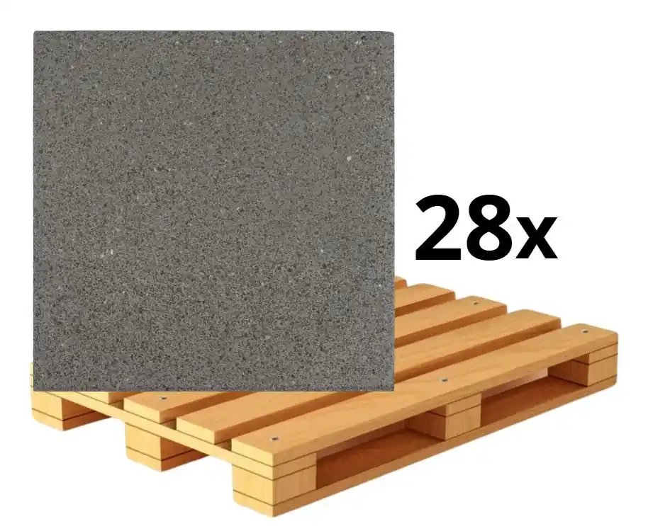 Express Levering Buitentegels beton grijs 60x60x3,9 cm (pallet a 28 stuks)