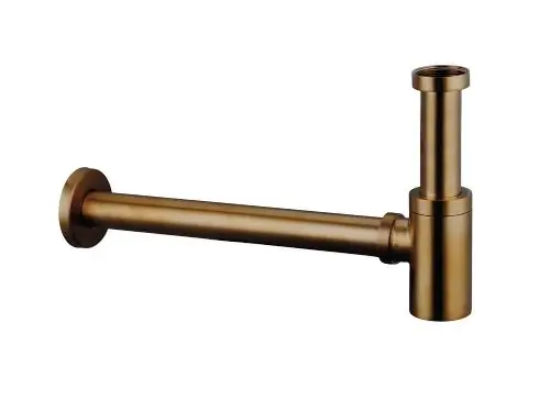 Goedkoop Design afvoersifon rond koper 33cm