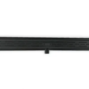 Douchegoot classic 80cm mat zwart set met rooster Exclusieve Aanbieding