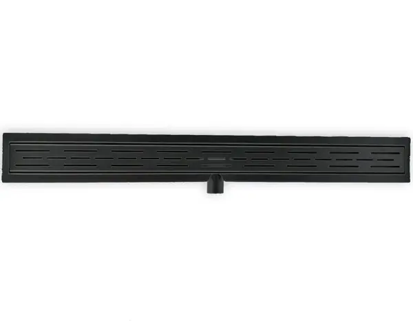 Douchegoot classic 80cm mat zwart set met rooster Exclusieve Aanbieding