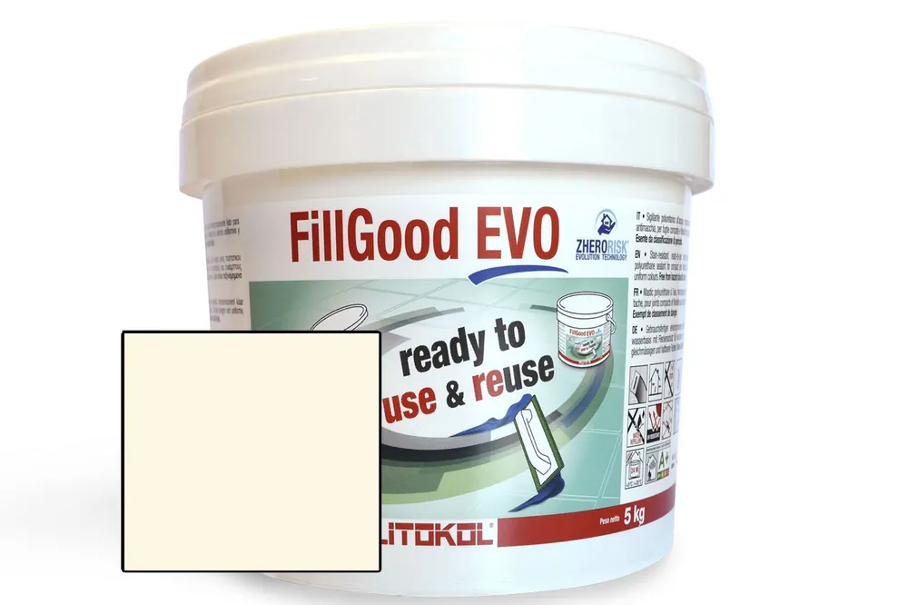Goedkoop Fillgood evo 205 travertino 5kg