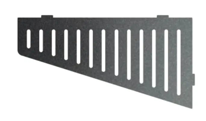 Veilige Betaling Hoekplanchet RVS Taps - KBSWS.435 Dark Granite