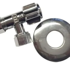 Veilige Betaling Hoekstopkraan 3/8"x 12 mm knel kiwa + rozet