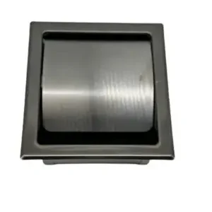 InWall inbouw toiletrolhouder gun metal Flitsaanbieding