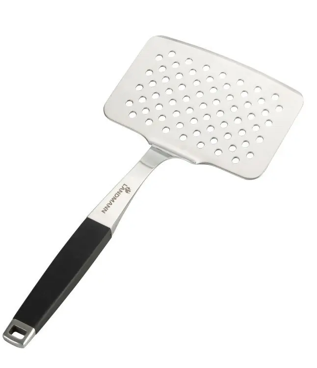Landmann pure visspatel groot rvs/rubbergreep 45x20cm Aanbieding