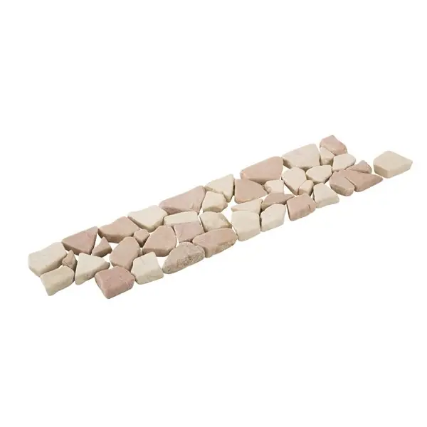 Listello ciottolino creme/rose 5x22 cm Flitsaanbieding