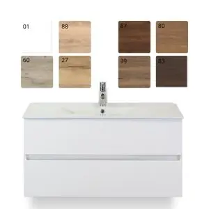 Lorencio Badmeubelset 100cm met keramische wastafel enjoy Must-Have