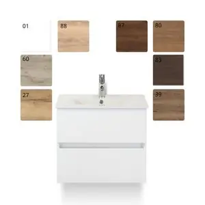 Lorencio Badmeubelset 60cm met keramische wastafel enjoy Finale Uitverkoop