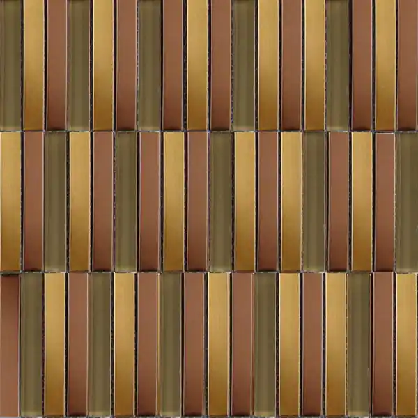 Mozaiek acero ac.100 gold 1,5x1 cm (30x30cm) Beperkt Aanbod