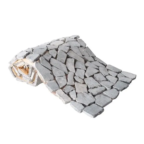 Betaalbaar Mozaiek beachstone rol dark-grey 34x150 cm