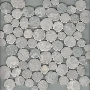 Premium Mozaiek coinstone licht-grijs 29,4x29,4 cm (sample)