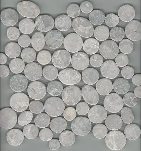Premium Mozaiek coinstone licht-grijs 29,4x29,4 cm (sample)