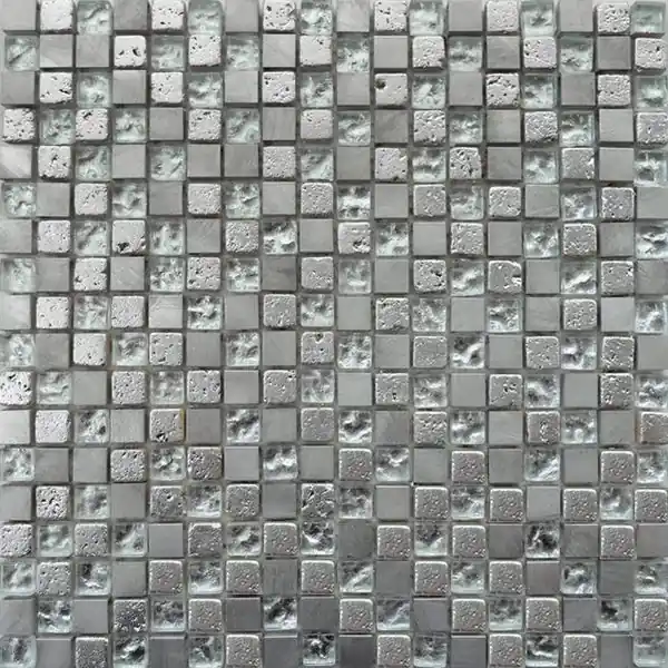 Mozaiek fantasia ft.001 silver mix 1,5x1,5 cm (30x30 cm) Merkproduct