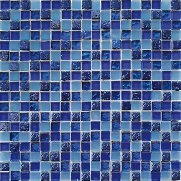 Mozaiek fantasia ft.002 blue 1,5x1,5 (29,5x29,5cm) Hoge Kwaliteit