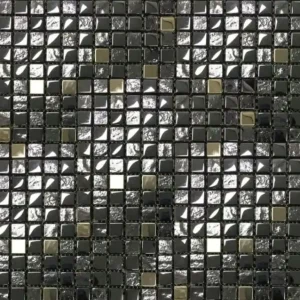 Mozaiek mos tytan 1,5x1,5 cm (30x30cm) Direct Verzonden