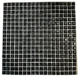 Mozaiek pr,011 carbone 2x2 cm (30x30cm) Favoriet