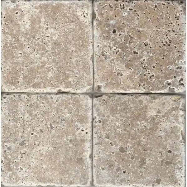 Flitsaanbieding Natuursteen travertino noce 30,5x30,5 cm