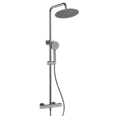 Beste Prijs Rondo regendoucheset met hoofddouche 25 cm handdouche 3 Standen chroom