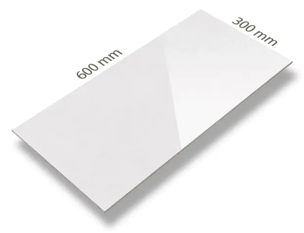 Populair Tegels Glans Wit 30x60cm